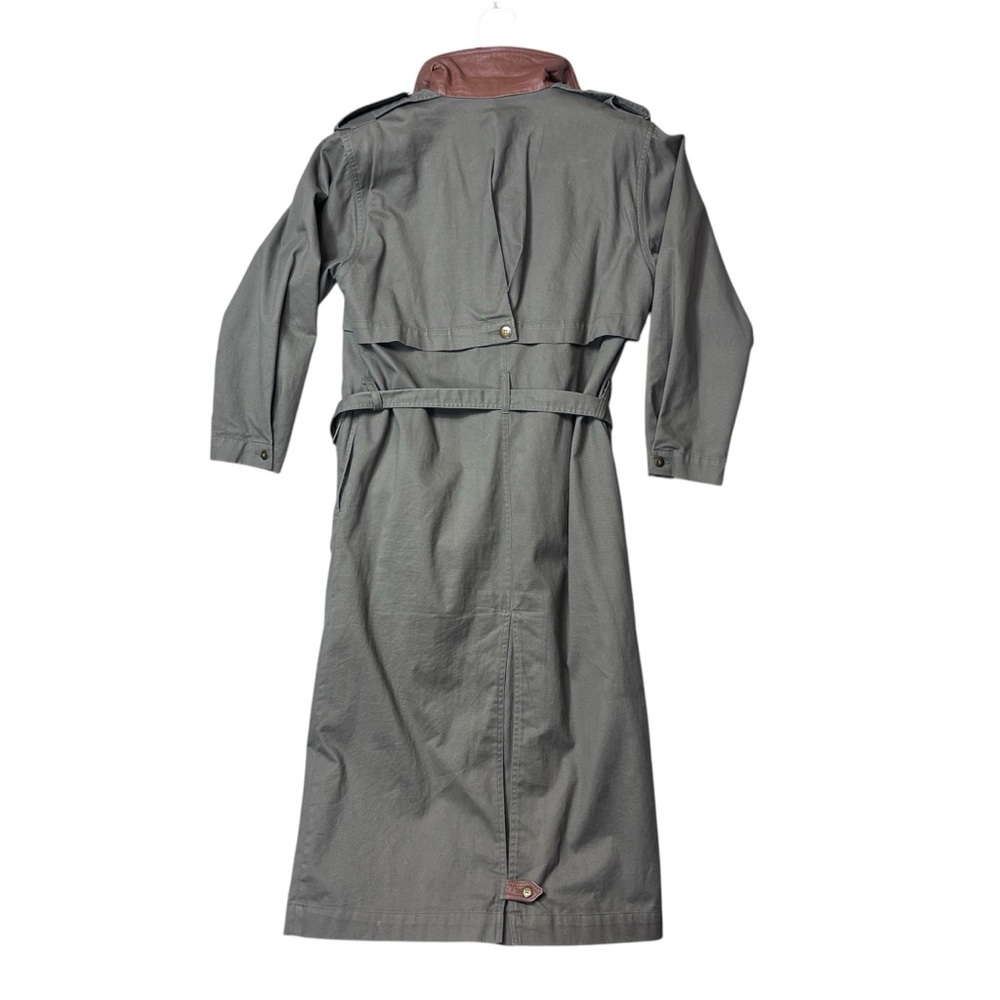 Together Stylish Gray Trench Coat Womens Size 8P Cute with Anything - Picture 3 of 13